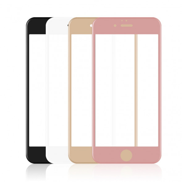 3D Защитное стекло для iPhone 6, 6S (Золото)