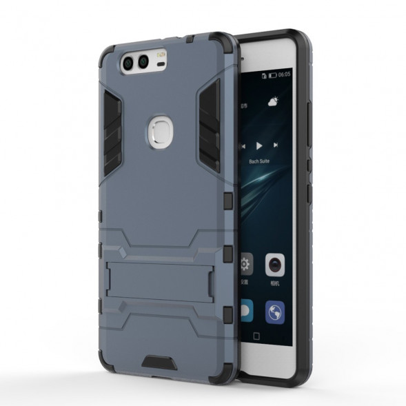 Чехол Duty Armor с подставкой для Huawei Honor V8 (темно синий)