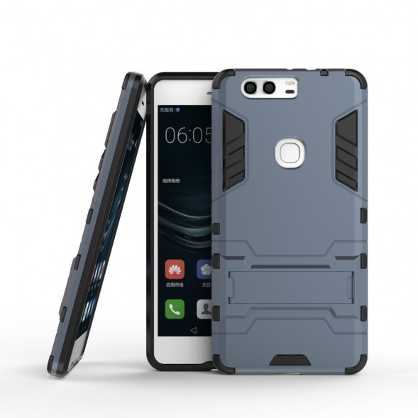 Чехол Duty Armor с подставкой для Huawei Honor V8 (темно синий)