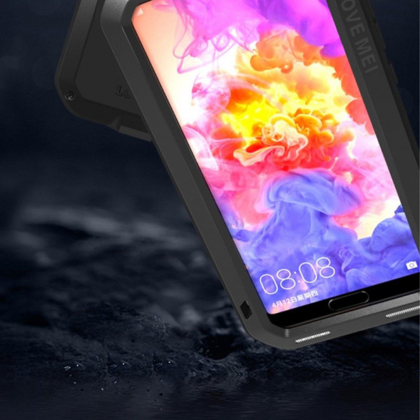 Железный чехол Love Mei для Huawei P20 (черный)