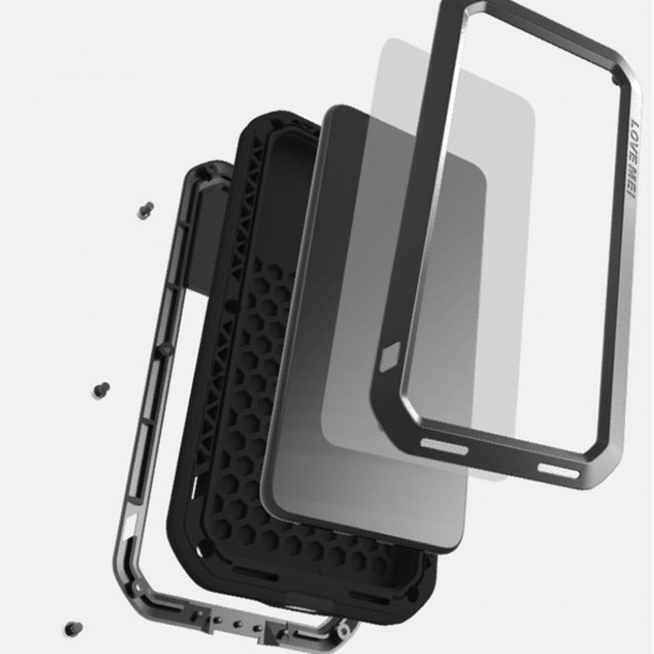 Железный чехол Love Mei для Huawei P20 (черный)