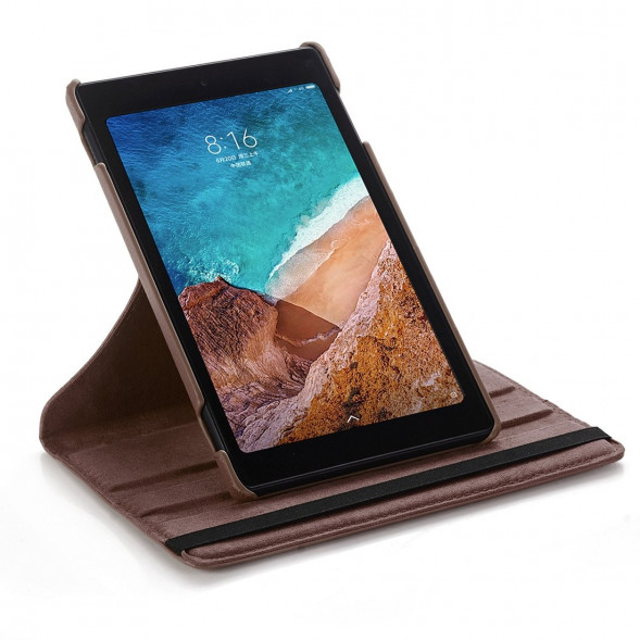 Поворотный чехол для Xiaomi Mi Pad 4 (коричневый)