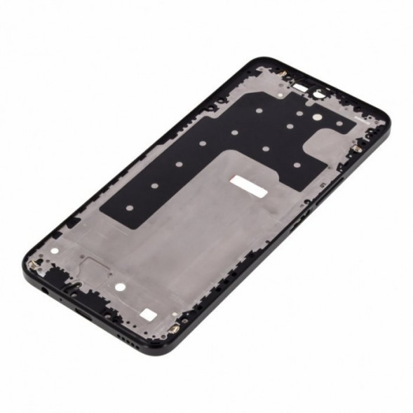 Рамка дисплея для Huawei Honor X8 (средняя часть в сборе) (Черная)