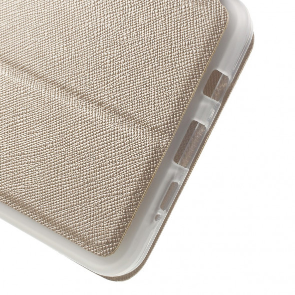 Чехол с окном информации для Samsung Galaxy A9 (2016) (Золотистый)