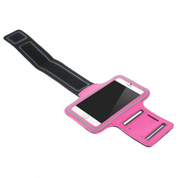 Спортивный чехол на руку для iPhone 6, 6S (Малиновый)