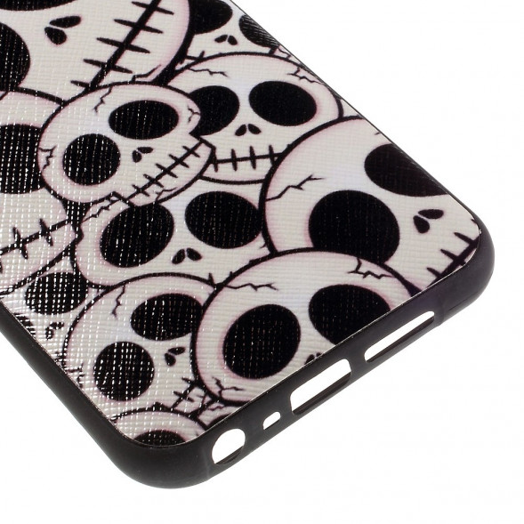 TPU Чехол накладка с рисунком для HTC One A9 (Черепа)