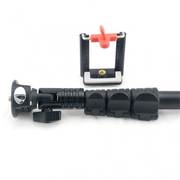 Монопод с зажимом для телефона и адаптером для камеры GoPro Hero