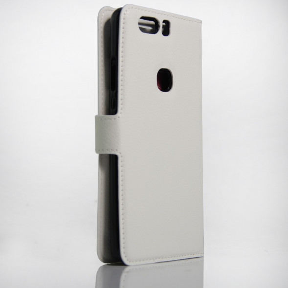 Чехол книжка с визитницей для Huawei Honor V8 (белый)