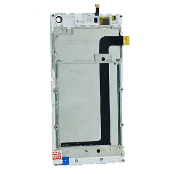 Дисплей для Fly FS452 (Nimbus 2) в сборе с тачскрином в рамке (белый)