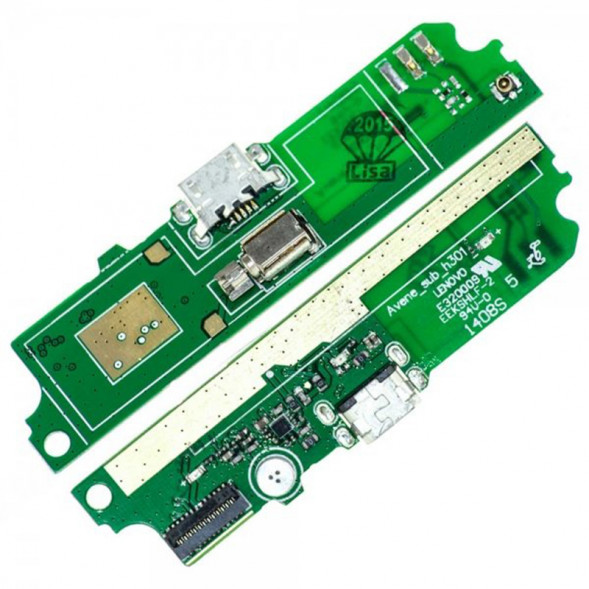 Шлейф для Lenovo A516 плата с разъемом зарядки с вибромотором, микрофоном