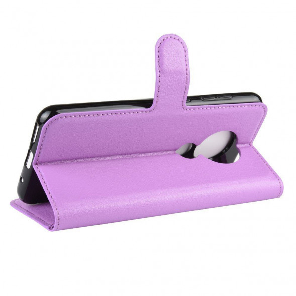 Чехол книжка для Nokia 6.2, Nokia 7.2 с визитницей (фиолетовый)