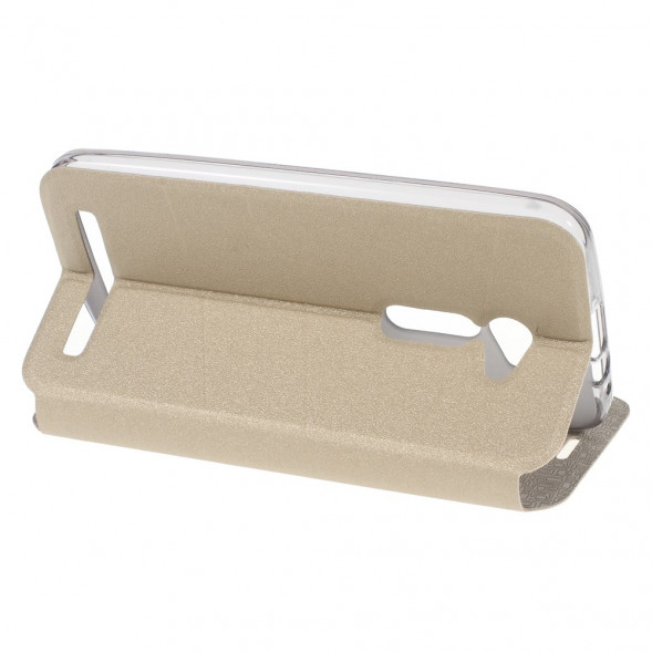 Чехол для Asus Zenfone 2 ZE500CL с окном информации (Золотистый)