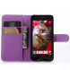 Чехол книжка с визитницей для Asus ZenFone C (ZC451CG) (Фиолетовый)