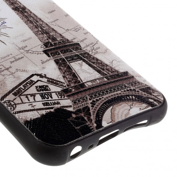 TPU Чехол накладка с рисунком для HTC One A9 (Эйфелева башня)