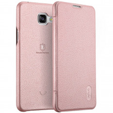 Чехол книжка Lenuo для Samsung Galaxy A7 (2016) SM-A710F (Розовый)