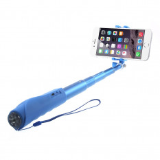 Монопод с кнопкой и беспроводной связью Bluetooth JQ8 для iPhone, Samsung, GoPro камеры (Голубой)