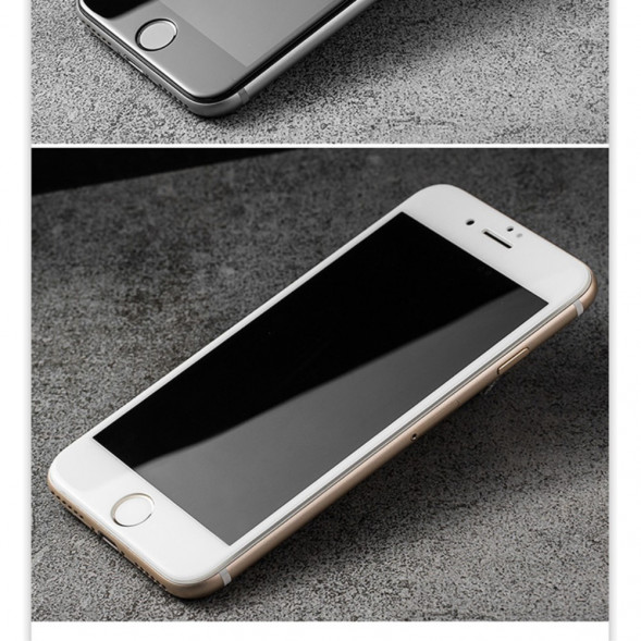 3D Защитное стекло для iPhone 7, iPhone 8 полное покрытие (Черный)