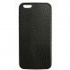 Чехол под кожзам под крокодил для iPhone 6, 6S (Чёрный)