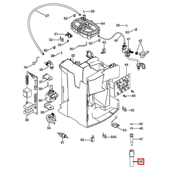 5332229600 Насадка для приготовления капучино DeLonghi (КАПУ029)