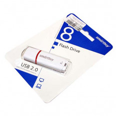 Флеш-накопитель USB 8GB SmartBuy Crown (белый)
