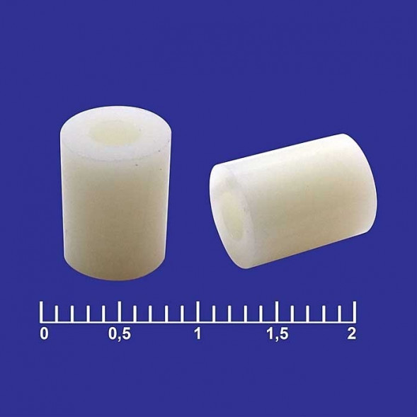 ф7-3x9 втулка пластиковая для печатной платы (10 штук)