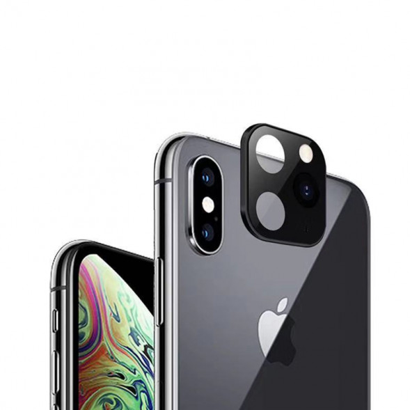 Накладка камеры для iPhone X под 11 Pro (Черный)