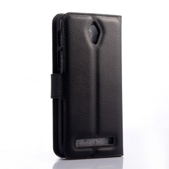 Чехол книжка с визитницей для Asus ZenFone C (ZC451CG) (Черный)