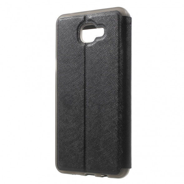 Чехол с окном информации для Samsung Galaxy A9 (2016) (Черный)