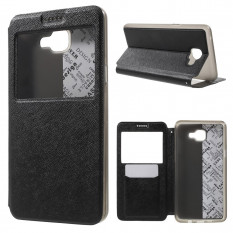 Чехол с окном информации для Samsung Galaxy A9 (2016) (Черный)