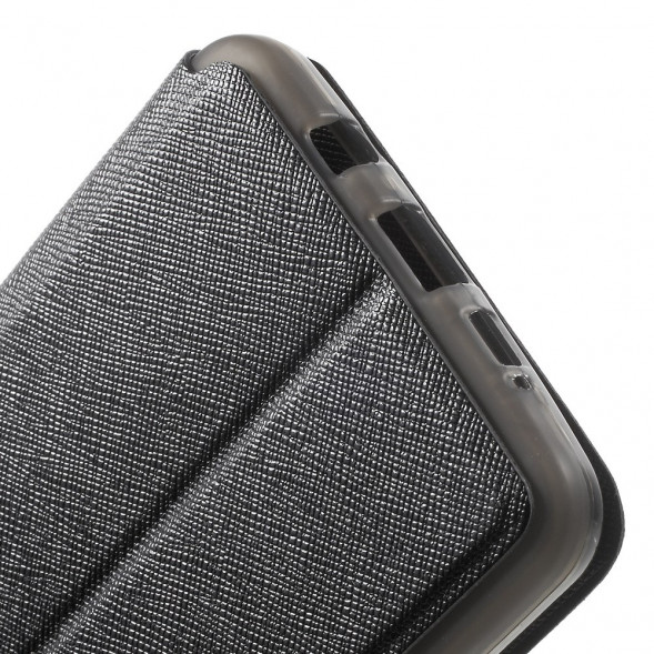 Чехол с окном информации для Samsung Galaxy A9 (2016) (Черный)