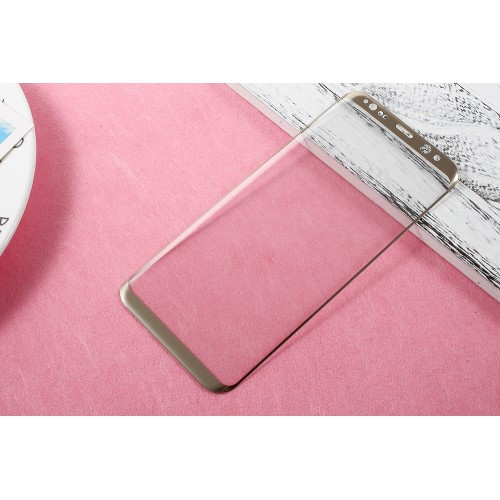 3D Защитное стекло для Samsung Galaxy S8 G950F (золото)