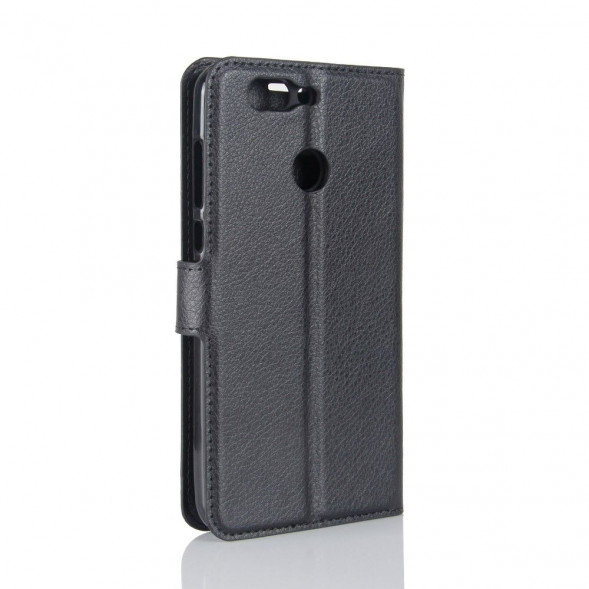 Чехол книжка с визитницей для Huawei Nova 2 (черный)