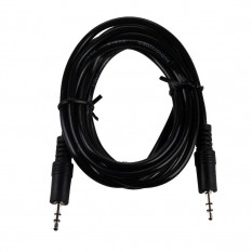 Кабель AUX Jack 3,5mm - Jack 3,5mm Perfeo J2103 2.0м, круглый (чёрный)