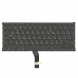 Клавиатура для ноутбука Macbook A1369 2010, без подсветки, большой Enter (Черная)