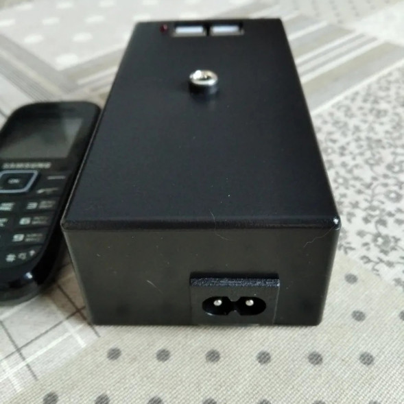 G1022B (130x68x44) GAINTA, Корпус для РЭА пластик (черный)