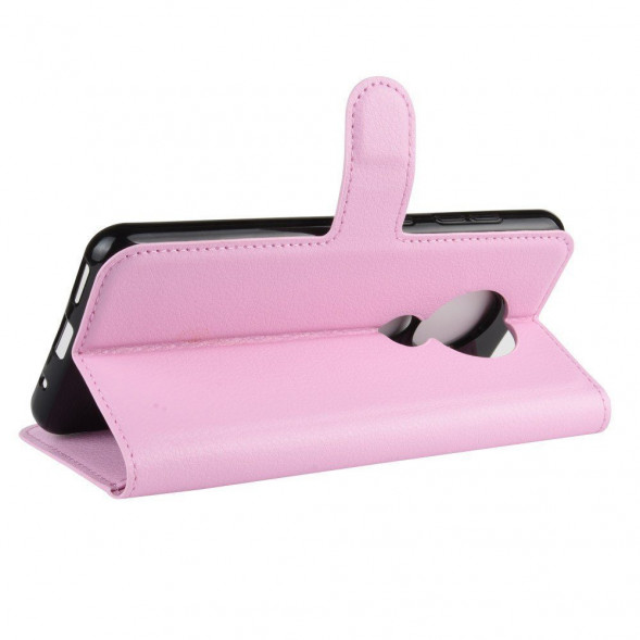 Чехол книжка для Nokia 6.2, Nokia 7.2 с визитницей (розовый)