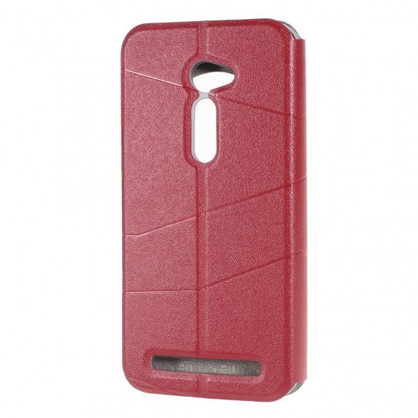 Чехол для Asus Zenfone 2 ZE500CL с окном информации (малиновый)