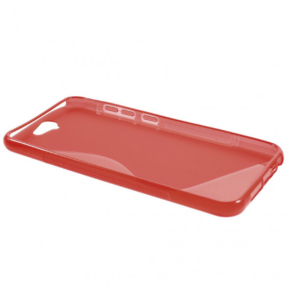 Антискользящий чехол накладка для HTC One A9 (Красный)