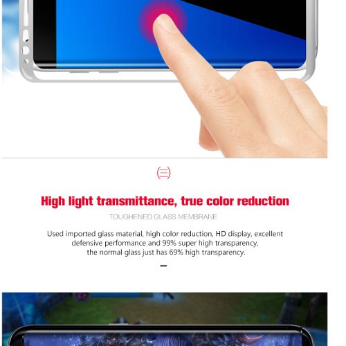 3D Защитное стекло для Samsung Galaxy S8 (белый)