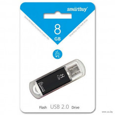 USB-флеш накопитель 8GB Smart Buy V-Cut (Черный)