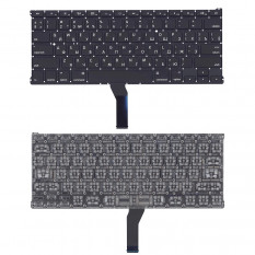 Клавиатура для ноутбука Macbook A1369 2011.., с подсветкой, плоский Enter (Черная)