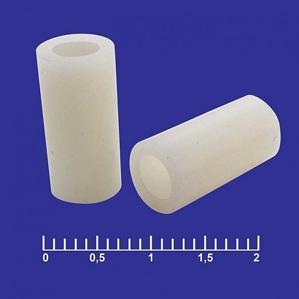 ф7-4x14 втулка пластиковая для печатной платы (10 штук)