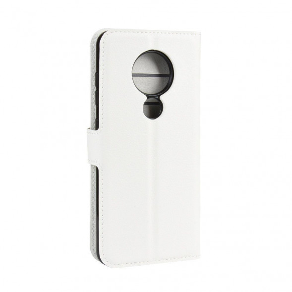 Чехол книжка для Nokia 6.2, Nokia 7.2 с визитницей (белый)