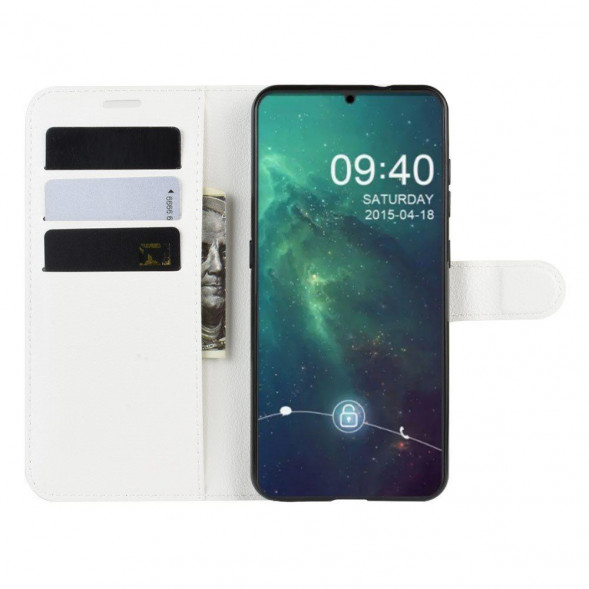 Чехол книжка для Nokia 6.2, Nokia 7.2 с визитницей (белый)