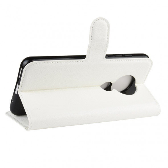 Чехол книжка для Nokia 6.2, Nokia 7.2 с визитницей (белый)