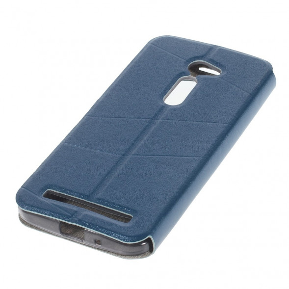 Чехол для Asus Zenfone 2 ZE500CL с окном информации (синий)