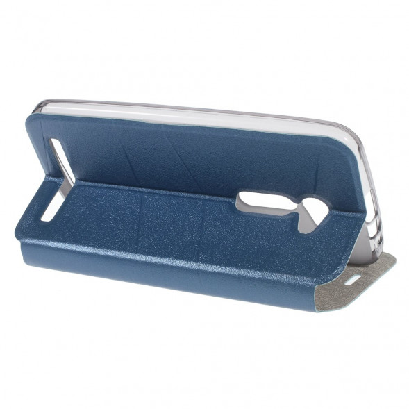 Чехол для Asus Zenfone 2 ZE500CL с окном информации (синий)