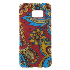 TPU Текстурный чехол накладка для Samsung Galaxy S6 EDGE+ G928 (Красный)