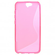 Антискользящий чехол накладка для HTC One A9 (Малиновый)