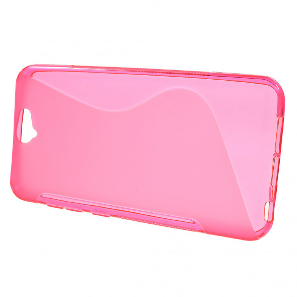 Антискользящий чехол накладка для HTC One A9 (Малиновый)